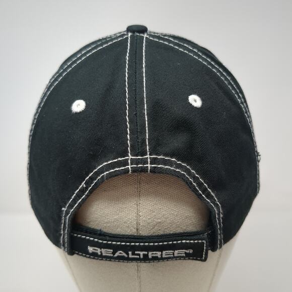 Realtree Strapback Hat Black One Size Embroidered Paramount Outdoors - Picture 6 of 10